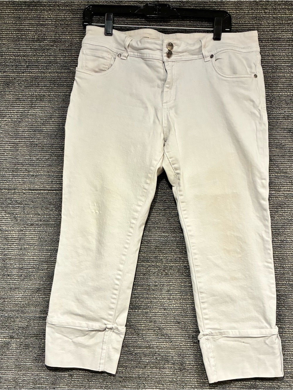 Kut from the Kloth Women's White Relaxed Crop Jeans